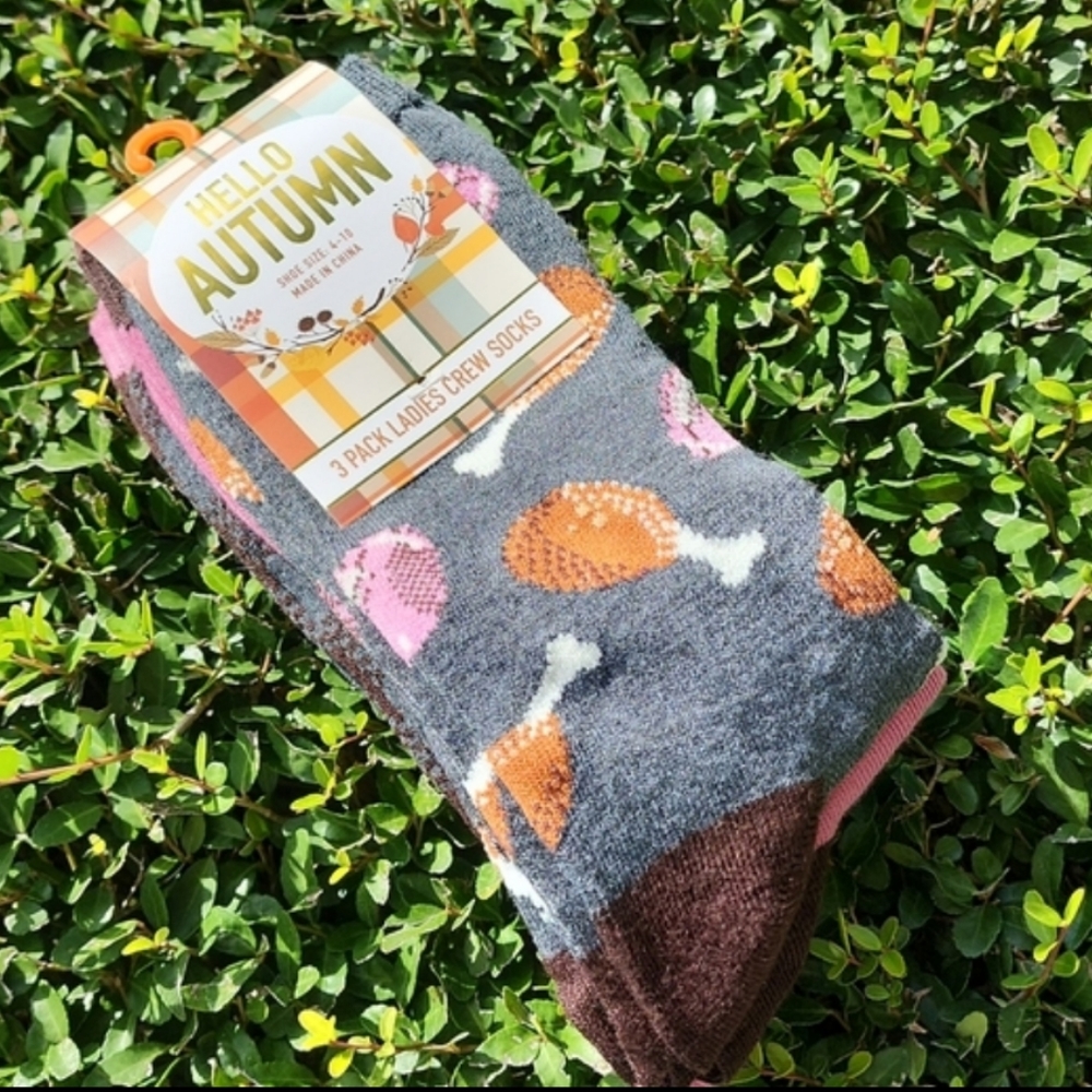 🍁 Hello Autumn Crew Socks
